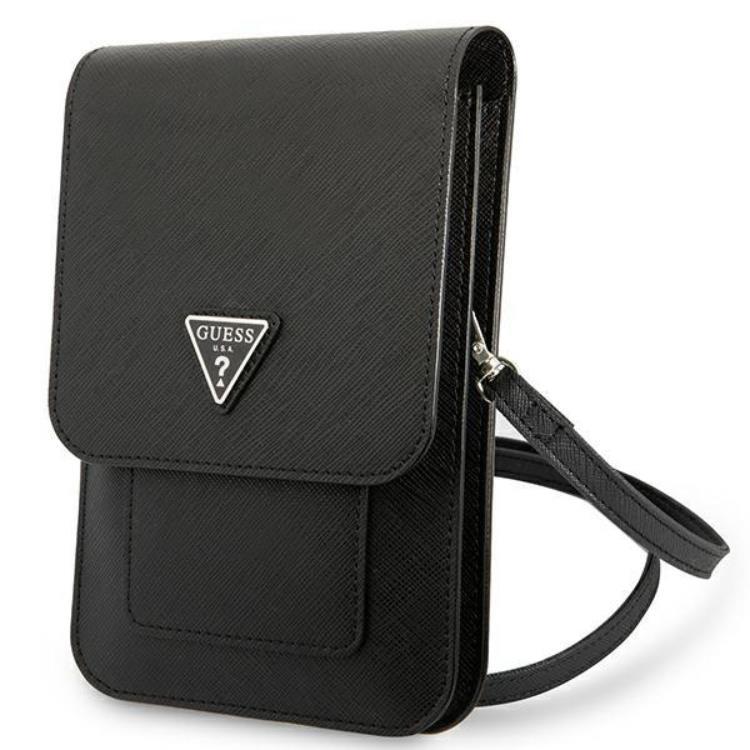 Guess Halsbandsfodral Saffiano Triangle - Svart | 2353 | AlltMobil