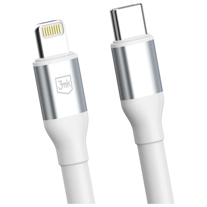 3MK - 3MK USB-C till Lightning 20W kabel 9V/2A 1m N-SERIES Hyper - Vit