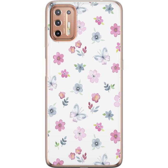 iSecrets - Mobilskal till Motorola Moto G9 Plus med Blommor och fjärillar