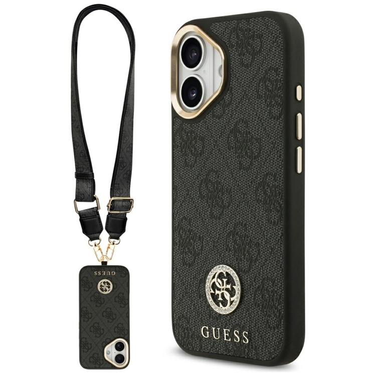 Guess iPhone 17 Mobilskal MagSafe 4G Strass Logo & Big Strap Metal Buttons | 2353 | AlltMobil