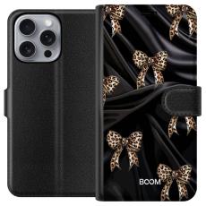iSecrets - Pl&aring;nboksfodral till Apple iPhone 16 Pro Max med Leopard Bow