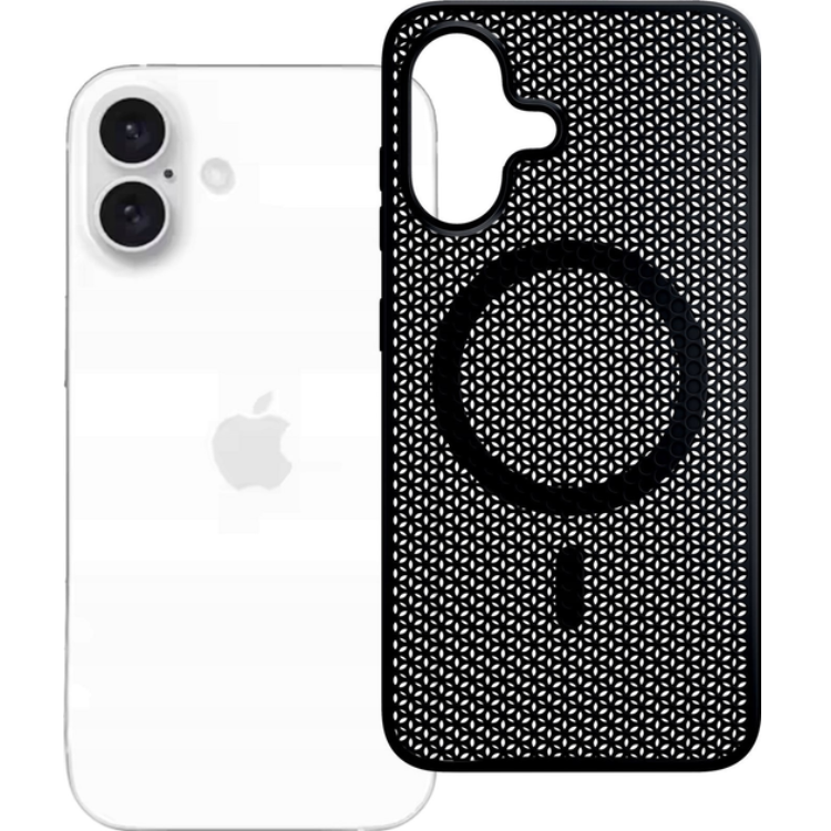 3MK iPhone 16 Mobilskal MagSafe Cooling - Svart | 2353 | AlltMobil
