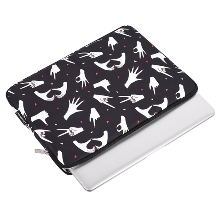 CANVASARTISAN - CANVASARTISAN Datorfodral 11'' Fingers Pattern H21-01 - Svart