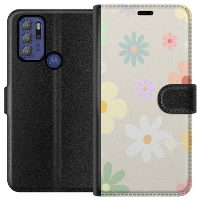 iSecrets - Plånboksfodral till Motorola Moto G60S med fejdande blommor