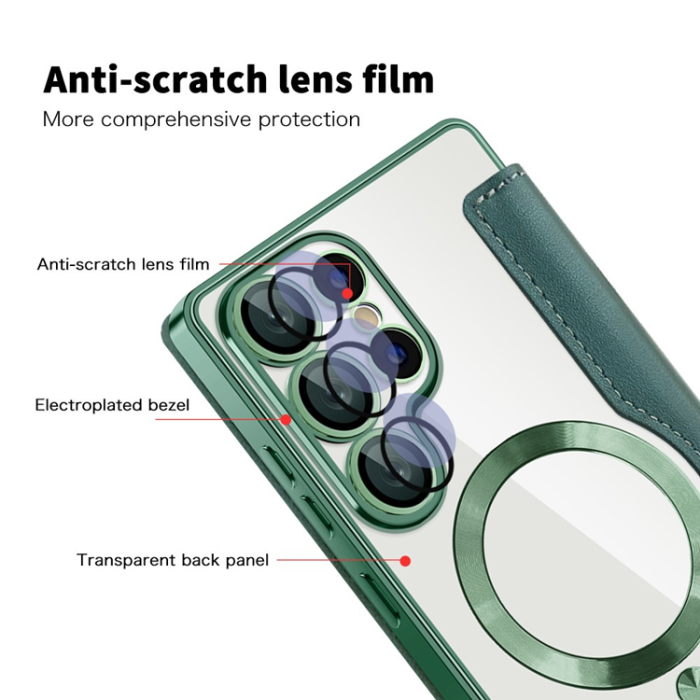 A-One Brand - Galaxy S25 Ultra Plånboksfodral MagSafe RFID Blocking 