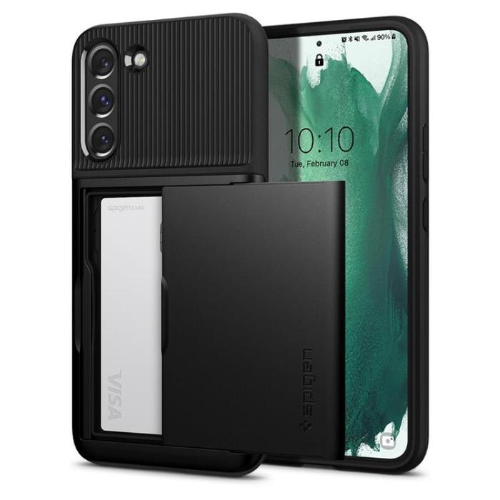 UTGATT1 - Spigen Slim Armor CS Skal Galaxy S22 Plus - Svart