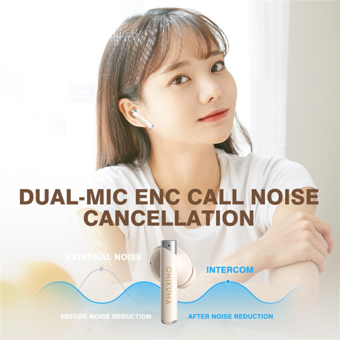 ONIKUMA - ONIKUMA TWS Trådlösa Bluetooth Hörlurar In-ear T18