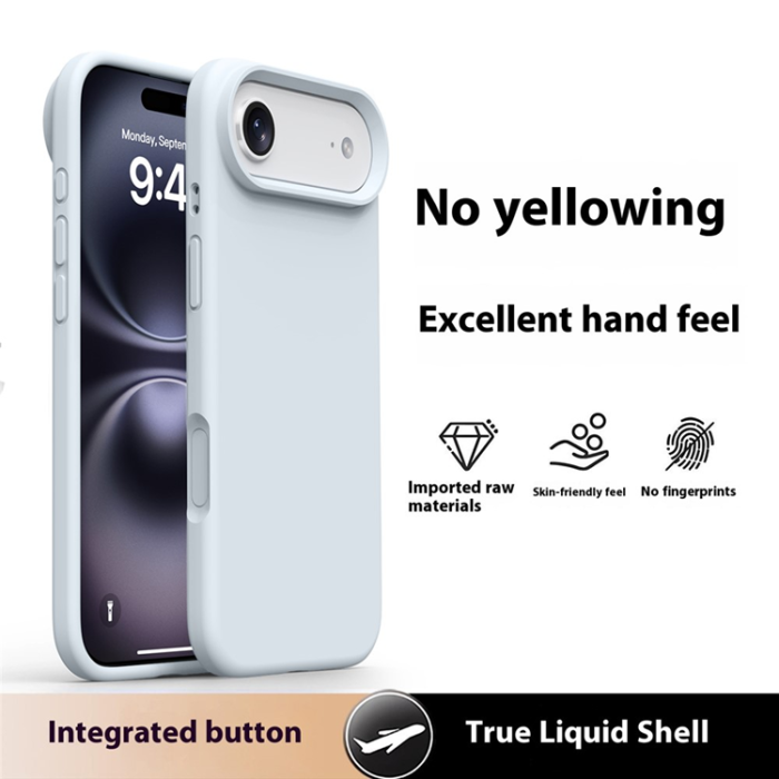 A-One Brand - iPhone Air Mobilskal Soft Microfiber Lining Silikon+PC - Glacierblå