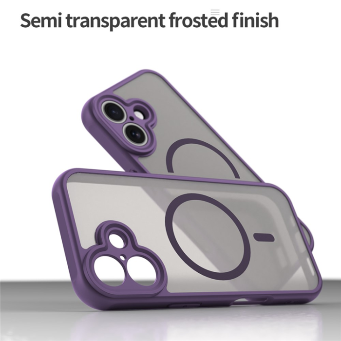 A-One Brand - iPhone 17 Mobilskal MagSafe Anti Drop - Lila