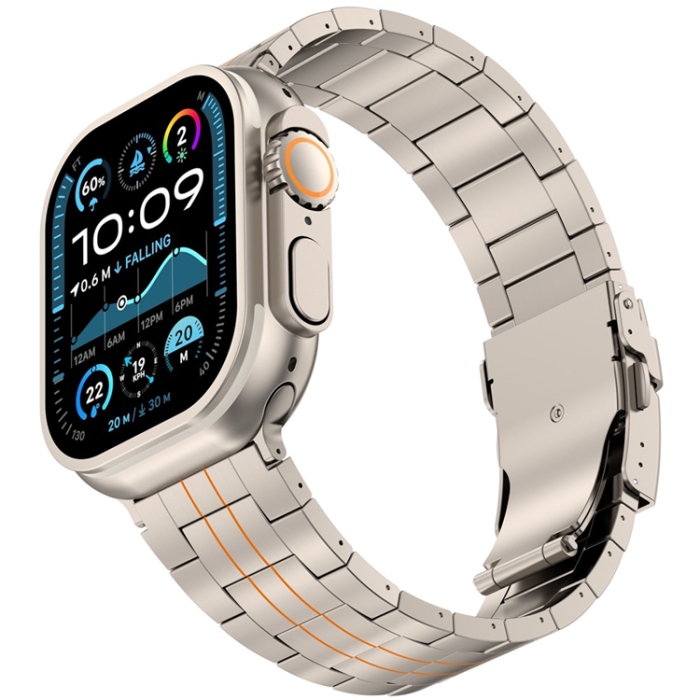 A-One Brand - Apple Watch (42/44/45/46/49mm) Armband Titanium Alloy