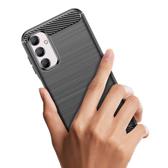 OEM - Galaxy M14 Mobilskal Carbon Flexible - Svart