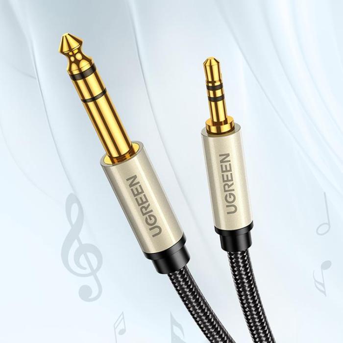 Ugreen - Ugreen AUX Kabel TRS Mini Jack 3.5mm 1m - Svart