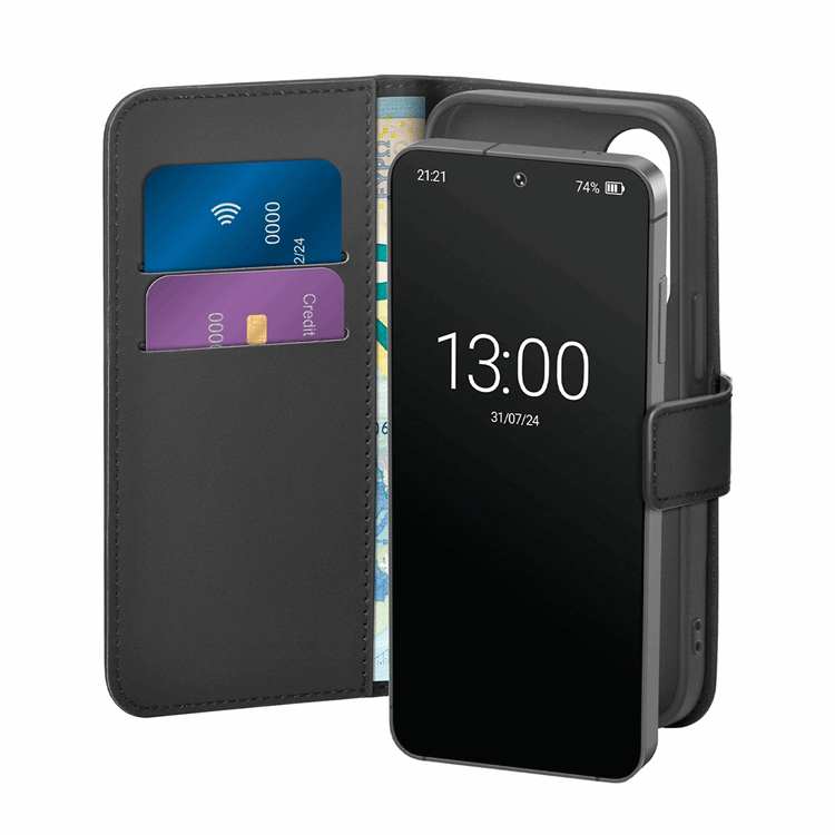 Puro Galaxy S25 Plånboksfodral med Flip - Svart | 2353 | AlltMobil