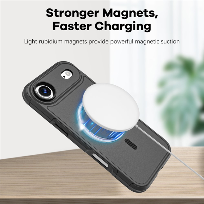 A-One Brand - iPhone Air Mobilskal MagSafe PC + TPU Anti-drop - Svart
