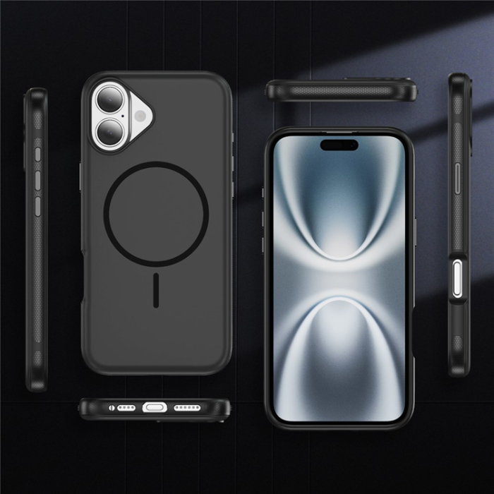 A-One Brand - iPhone 17 Mobilskal MagSafe PC + TPU Shockproof - Svart