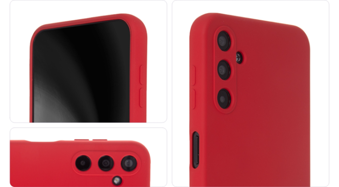 Tecto Shield - Tecto Shield Galaxy A54 Mobilskal Soft Silikon - Röd
