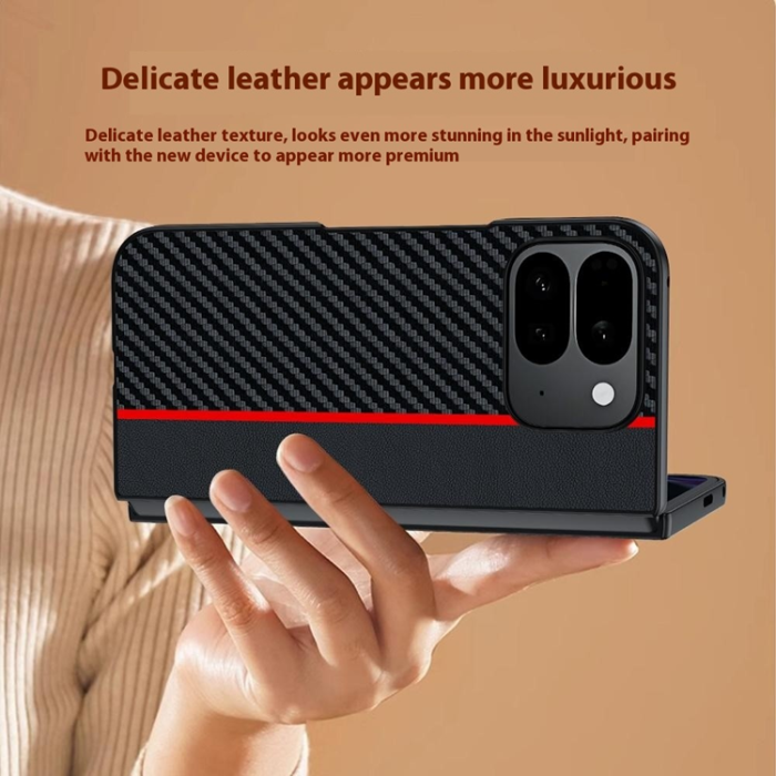 A-One Brand - Google Pixel 10 Pro Fold Mobilskal Carbon Fiber - Gul