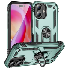 A-One Brand - iPhone 16 Plus Mobilskal med Kickstand - Svartgrön