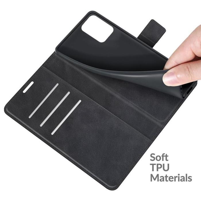 A-One Brand - Folio Flip Läder Fodral Xiaomi 11T / 11T Pro - Svart