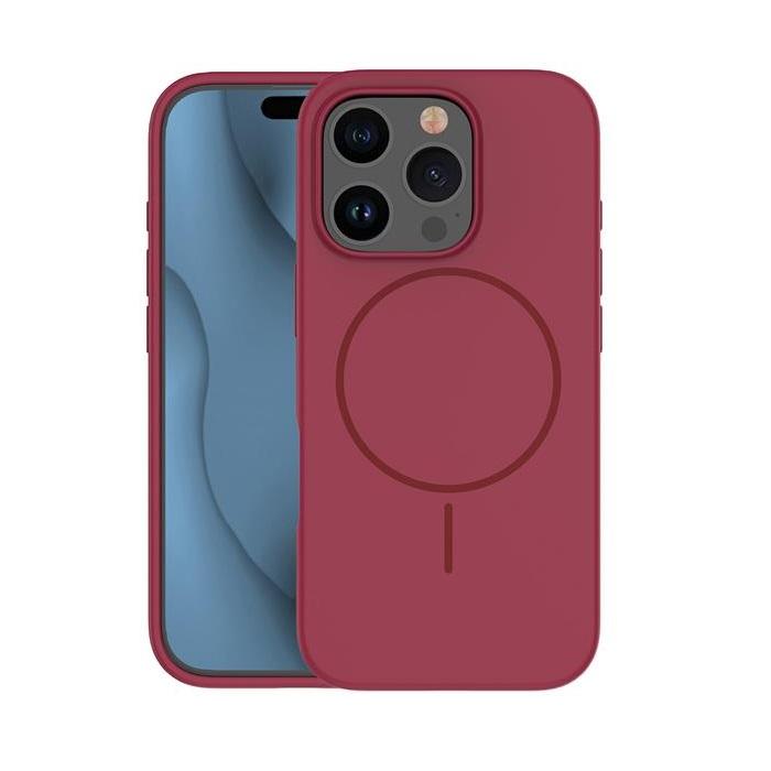 iPhone 17 Pro Max Mobilskal MagSafe Silikon Thin - Rödbrun | 2353 | AlltMobil