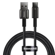 BASEUS - Baseus Tungsten USB-C till USB-A kabel 100W 1m - Svart