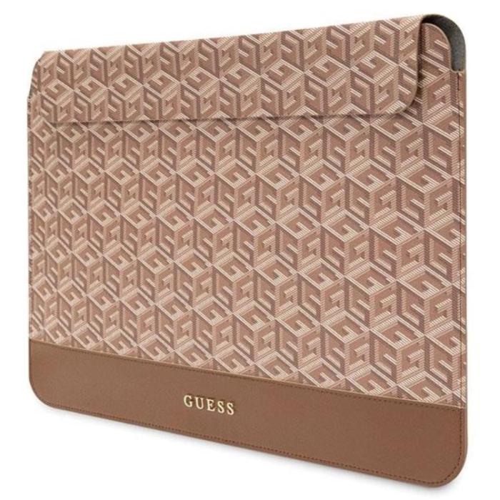 Guess - Guess Datorfodral 14'' GCube Stripes - Brun