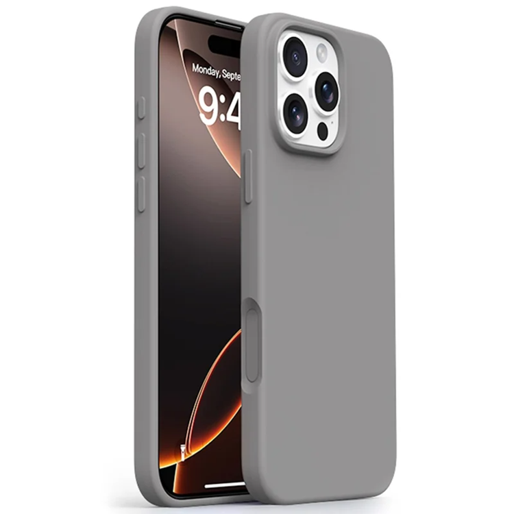 iPhone 16 Pro Max Mobilskal Ultra Thin Silikon - Grå | 2353 | AlltMobil
