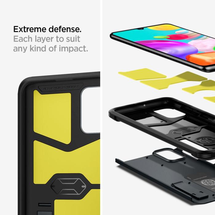 UTGATT5 - SPIGEN Tough Armor Galaxy A41 - Metal Slate