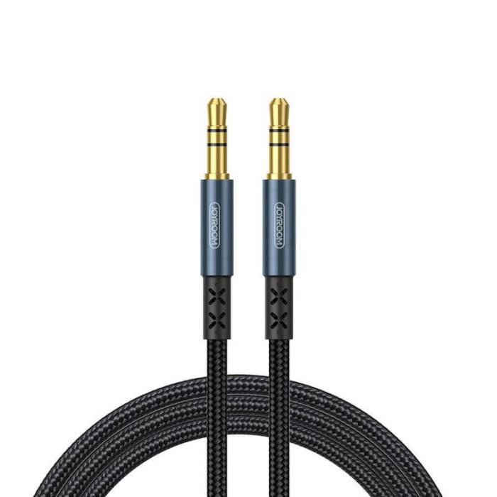 UTGATT1 - Joyroom stereo audio AUX cable 3,5 mm mini jack 1 m dark Blå
