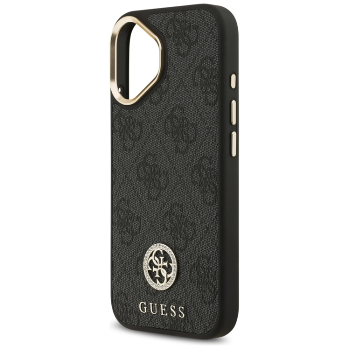 Guess - Guess iPhone 17 Mobilskal Magsafe Strass Logo - Svart