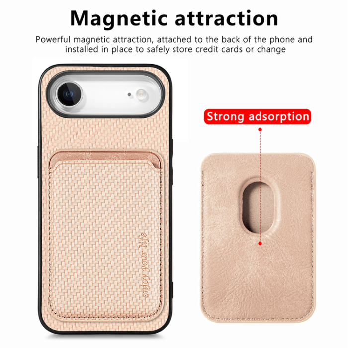 A-One Brand - iPhone Air Mobilskal Detachable Korthållare - Khaki