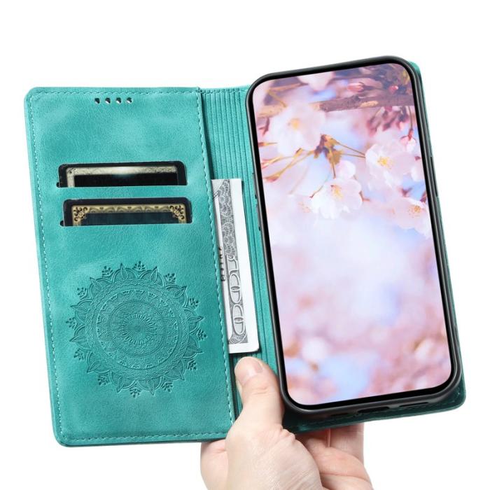 OEM - Samsung Galaxy A37 Plånboksfodral Konstläder Magnetisk Stängning - Mintgrön