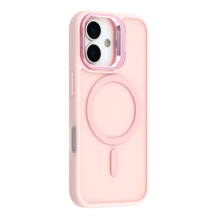 A-One Brand - iPhone 17 Mobilskal MagSafe Lins Kickstand - Rosa