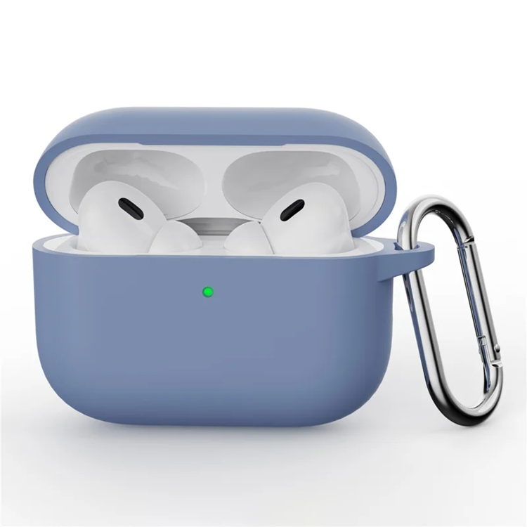 Airpods Pro 3 Skal Silikon med Karbinhake - Lavender Lila | 2353 | AlltMobil