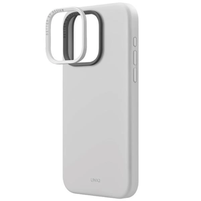 UNIQ - Uniq iPhone 15 Pro Max Mobilskal Magsafe Lino Hue - Grå