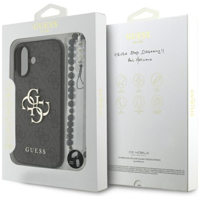 Guess - Guess iPhone 17 Mobilskal 4G Strap 4G Classic Logo - Svart