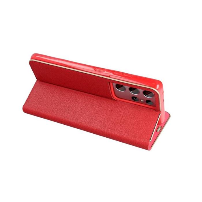 OEM - Xiaomi Redmi 13C/Poco C65 Plånboksfodral Luna Guld - Röd