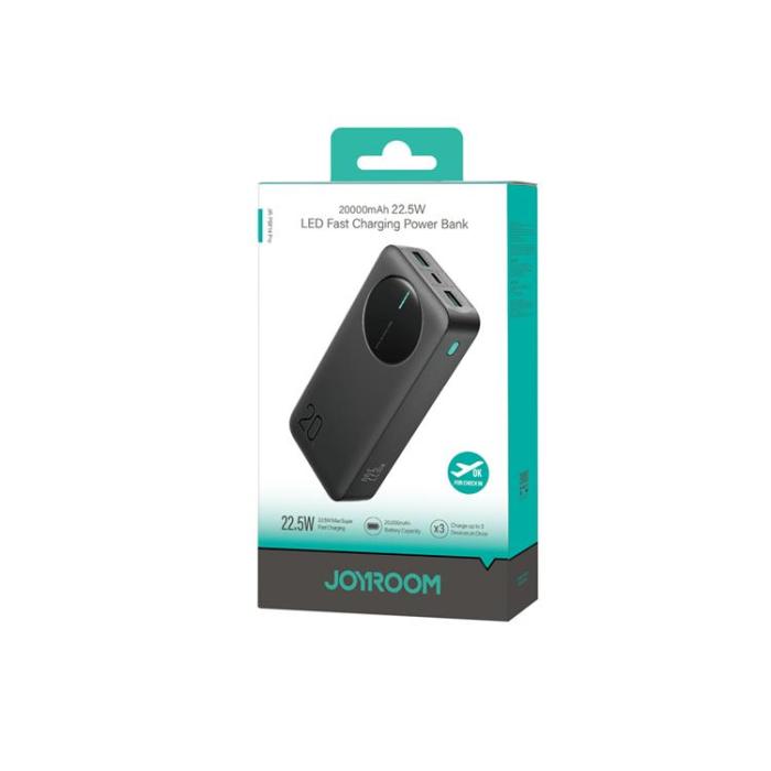 Joyroom - Joyroom Powerbank 20000 mAh 22.5W 2xUSB-A 1xUSB-C med Display