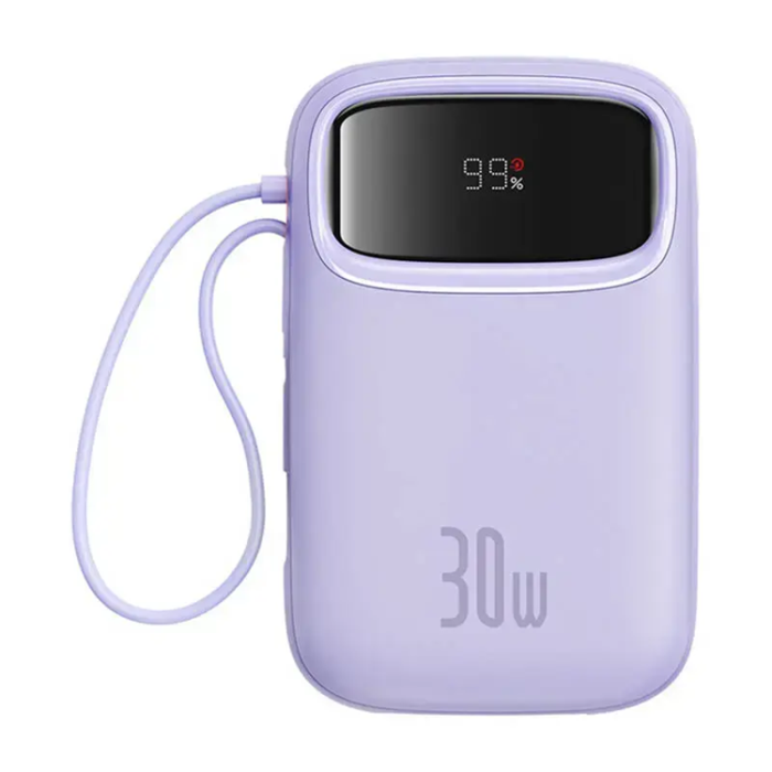 BASEUS - Baseus Powerbank 10000 mAh 30W USB-C QPow 2 - Lila