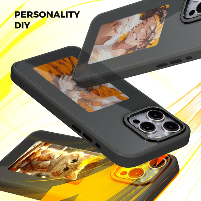 A-One Brand - iPhone 14 Pro Max Mobilskal E Ink 4-Color Display Customized