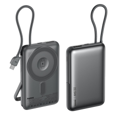 Remax - REMAX 3in1 Powerbank 10000mAh 15W/22.5W Trådlös Laddare - Grå