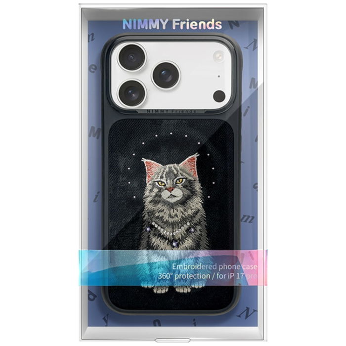 NIMMY - Nimmy Mobilskal För iPhone 17 Pro MagSafe Lucky Fashion Cat - Svart