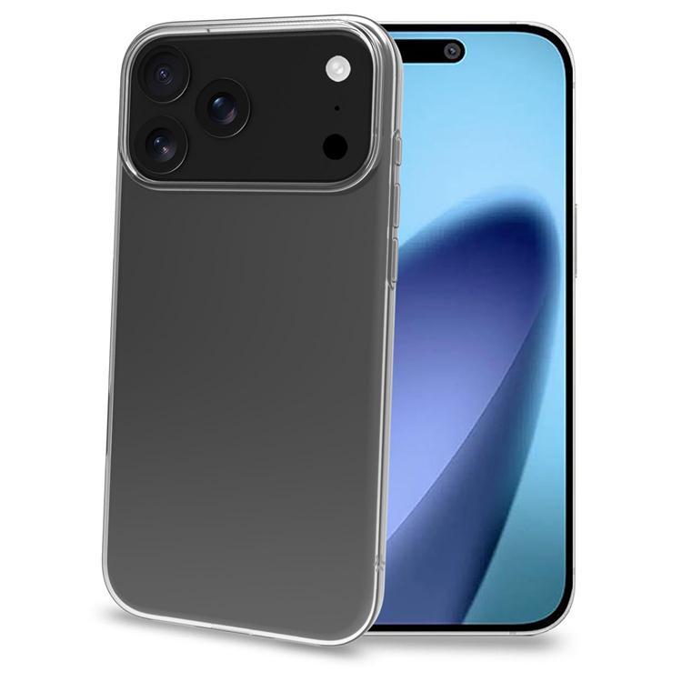 Celly iPhone 17 Pro Max Mobilskal Gelskin TPU - Transparent | 2353 | AlltMobil