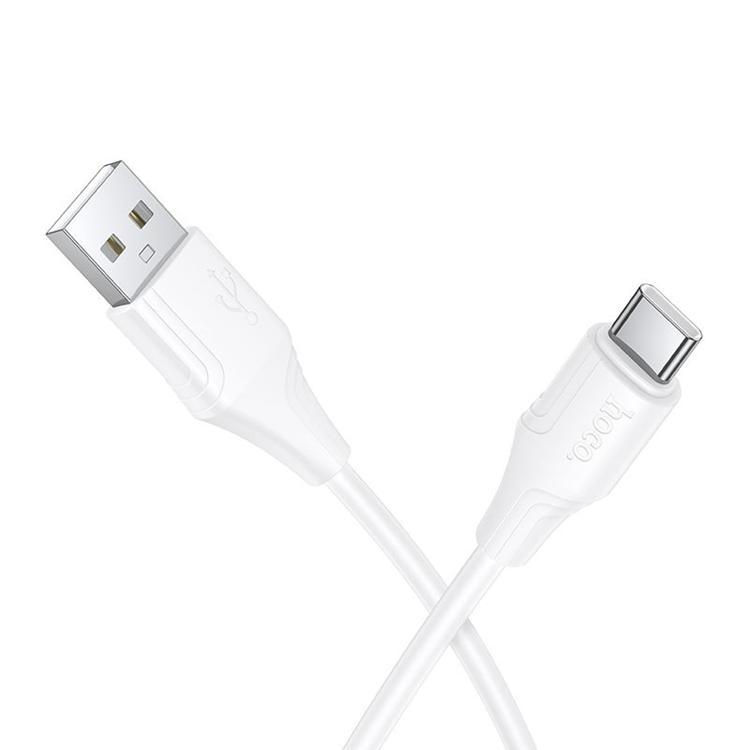HOCO USB-A till USB-C Kabel 3A 1m Silikon X124 - Vit | 3541 | AlltMobil