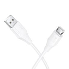 Hoco - HOCO USB-A till USB-C Kabel 3A 1m Silikon X124 - Vit