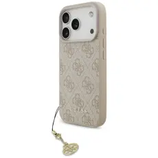 Guess - Guess iPhone 17 Pro Mobilskal MagSafe 4G Charms Collection - Rosa