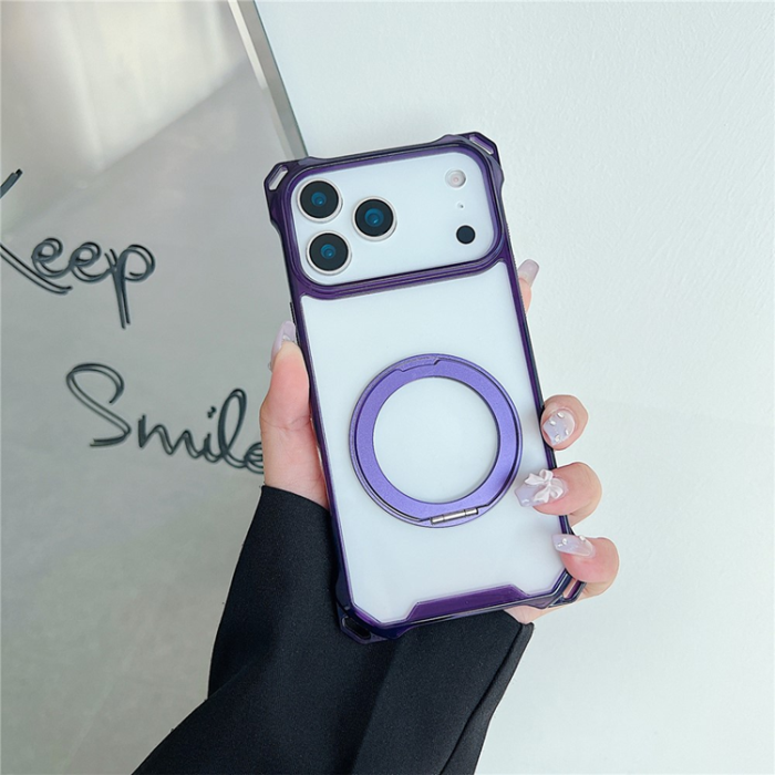A-One Brand - iPhone 17 Pro Max Mobilskal MagSafe Kickstand - Lila
