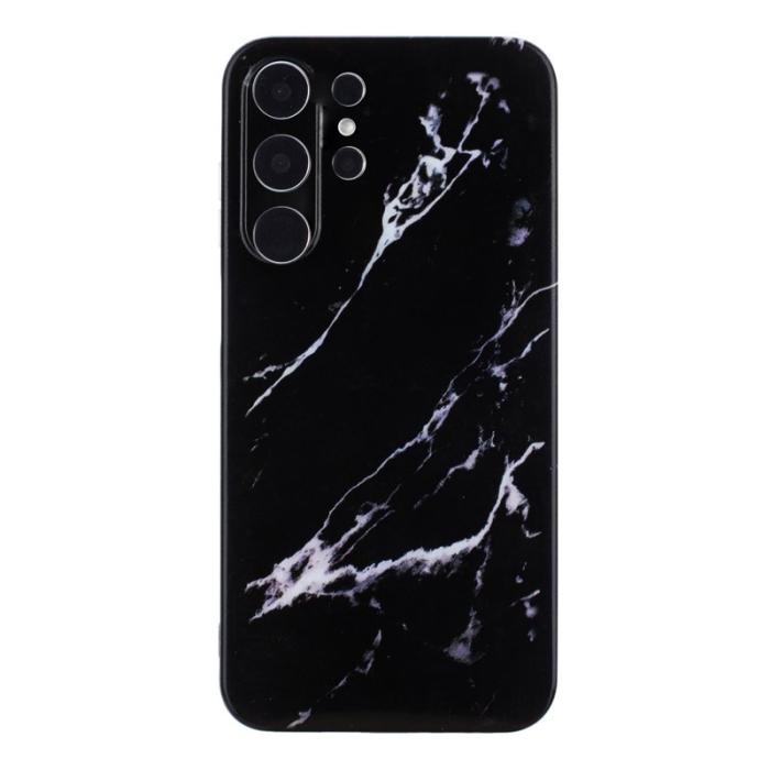 OEM - Mobilskal till Samsung Galaxy S26 Ultra Marmor Mönster TPU - Svart