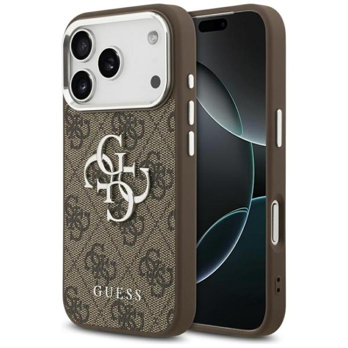 Guess - Guess iPhone 17 Pro Max Mobilskal 4G Big 4G Classic Logo - Brun