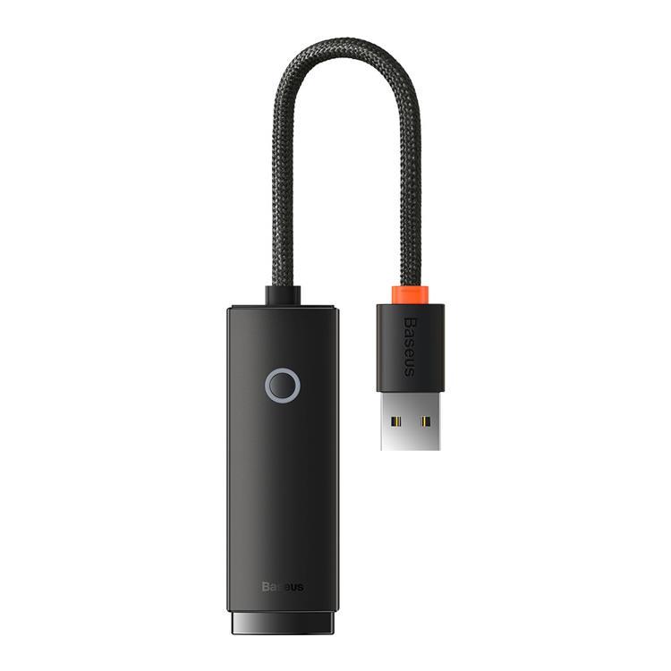 Baseus Lite USB-A Ethernet Adapter - Svart | 505295 | AlltMobil